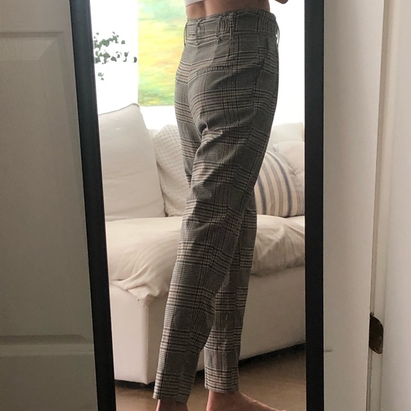 Plaid trousers with matching belt - Picture 3 of 5